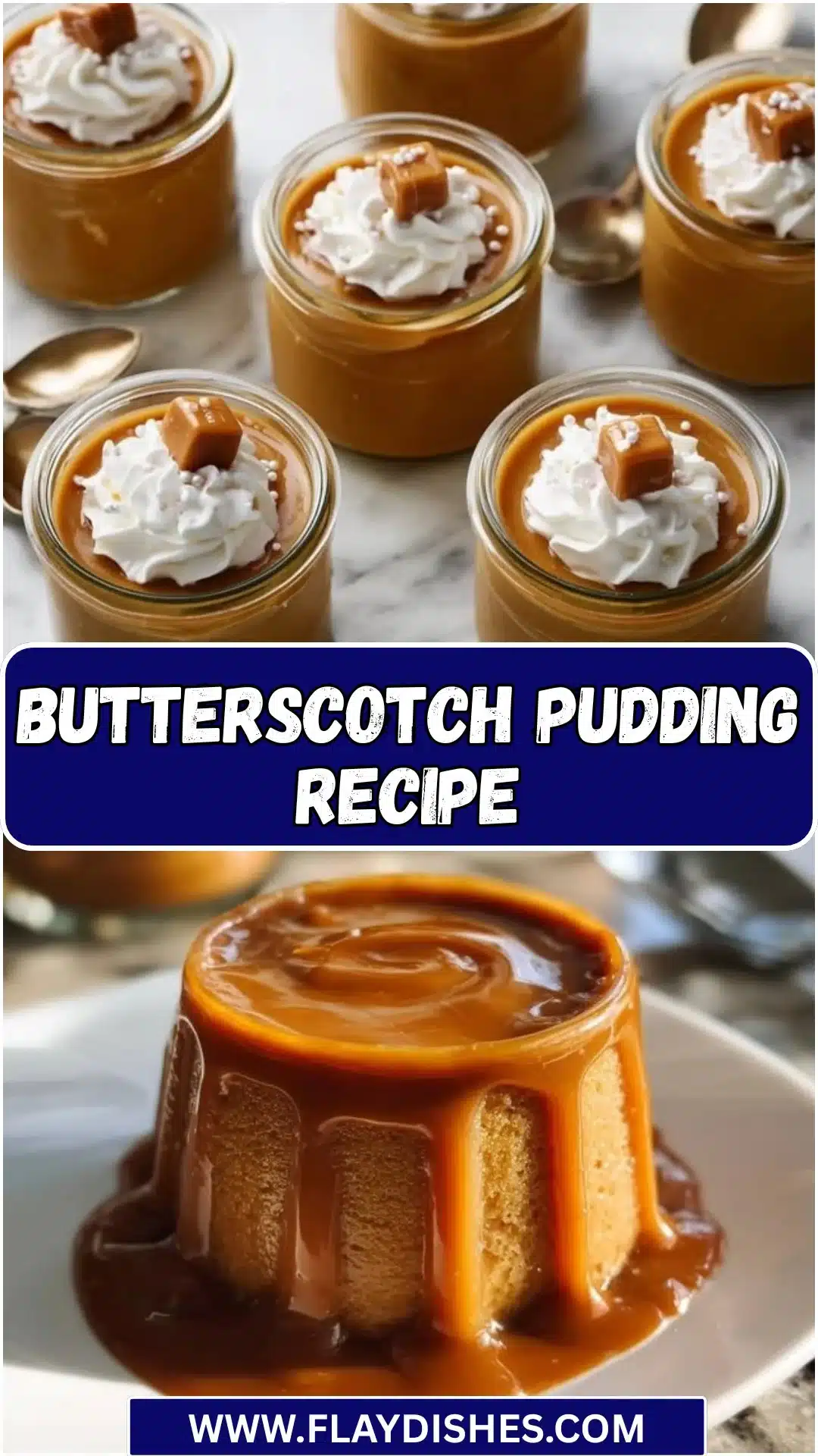 Butterscotch Pudding 4 Delicious homemade Butterscotch Pudding served in a dessert bowl