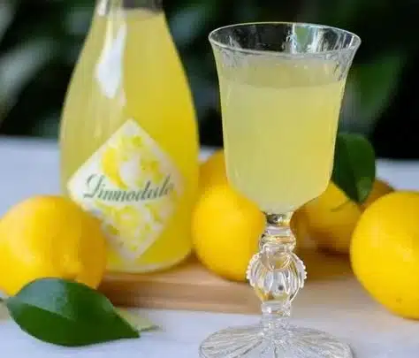 Bakery-style Limoncello dessert showcasing vibrant lemon flavor and garnish.