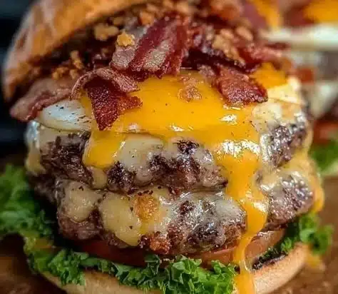 Delicious crack burgers served with fresh toppings and special sauces.